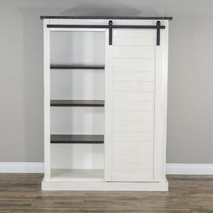 2817EC Bookcase W/ Barn Door