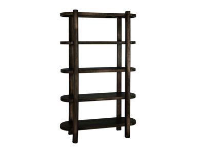 IFD4421BKS 4 Shelves, Bookcase "Black Balam"