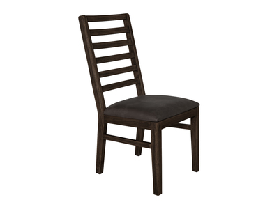 IFD4421CHR Upholstered Seat Wooden Chair "Black Balam"