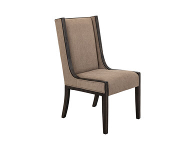 IFD4421CHUDS Wooden Framed, Upholstered Chair With A High Backrest "Black Balam"