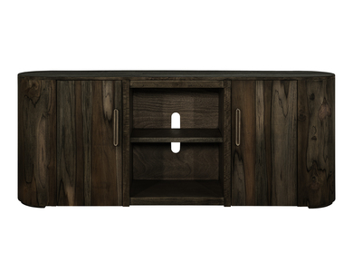 IFD4421STN80 2 Door, TV Stand 80" "Black Balam"