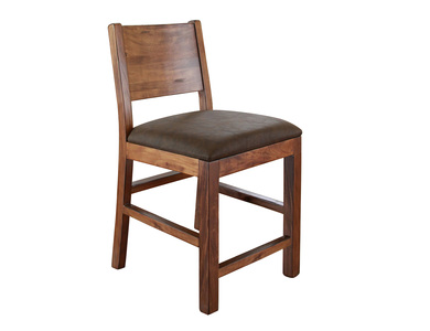 IFD865BS24 Faux Leather Seat 24" Barstool "Parota"