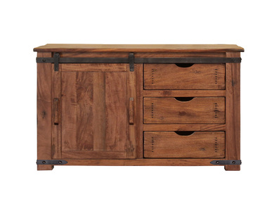 IFD866STAND-50 3 Drawer 1 Door 50" TV Stand "Parota"