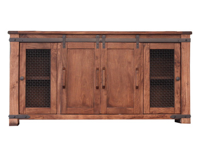 IFD867STAND-70 4 Doors 70" TV Stand "Parota"