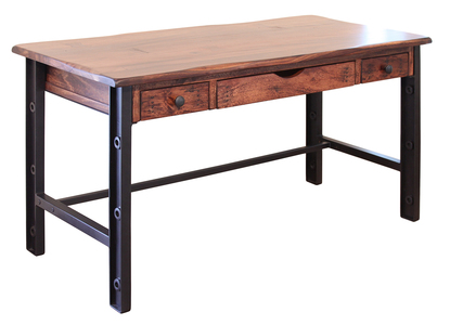 IFD866DESK 3 Drawer Desk "Parota"