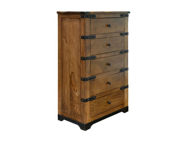 IFD866CHEST 5 Drawer Chest "Parota"