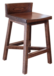 IFD360BS24 24" Wooden Stool "Pueblo"