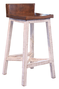 IFD360BS30-W 30" Wooden Stool "Pueblo"