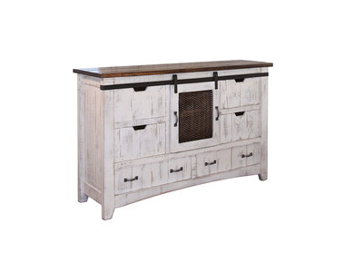 IFD360DSR 6 Drawer 1 Mesh Door Dresser "Pueblo"