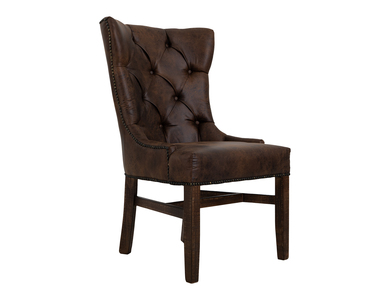IFD1020CHAIR-T Tufted Backrest Faux Leather Upholstered Chair "Terra"