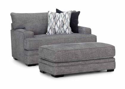 953-18 Matching Ottoman for 95388 Chair, 3450-07 Stella Pepper