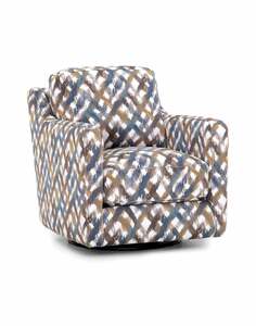 2183 Swivel Accent Chair, 3902-45 Colorsplash Indigo
