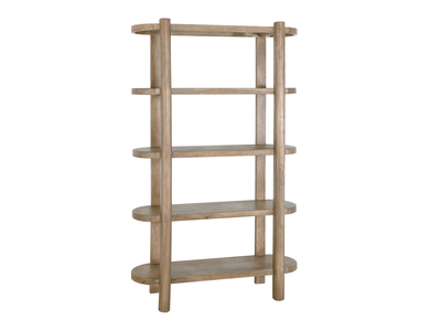 IFD4321BKS 4 Shelves, Bookcase "White Balam"