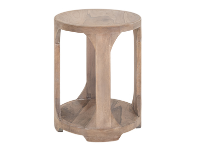 IFD4322CST 1 Shelf, Chairside Table "White Balam"