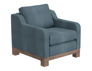IUP298-ACH-233 Wooden Frame & Base, Armchair "Samba"