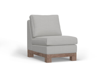 IUP298-ALC-131 Wooden Frame & Base, Armless Chair "Samba"