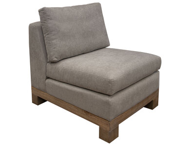 IUP298-ALC-151 Wooden Frame & Base, Armless Chair "Samba"