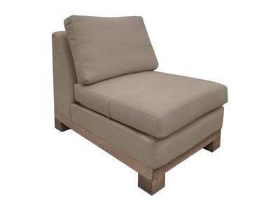 IUP298-ALC-152 Wooden Frame & Base, Armless Chair "Samba"