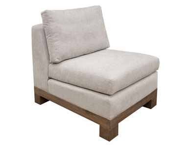 IUP298-ALC-161 Wooden Frame & Base, Armless Chair "Samba"