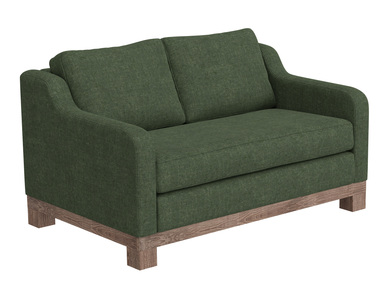 IUP298-LOV-111 Wooden Frame & Base, Loveseat "Samba"