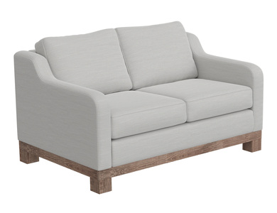 IUP298-LOV-131-A Wooden Frame & Base, Two-Cushion Loveseat "Samba"