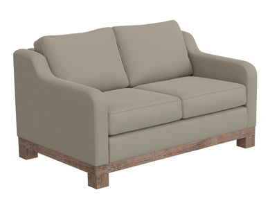 IUP298-LOV-151-A Wooden Frame & Base, Two-Cushion Loveseat "Samba"