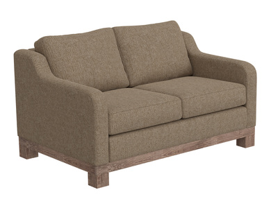 IUP298-LOV-152-A Wooden Frame & Base, Two-Cushion Loveseat "Samba"