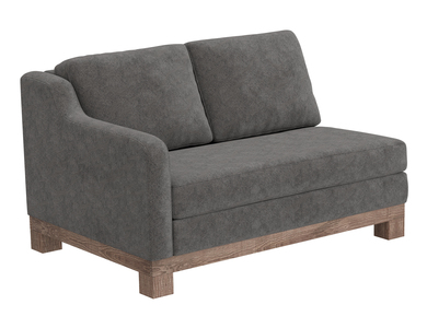 IUP298-LOV-LF-121 Wooden Frame & Base, Sectional Right Chaise "Samba"