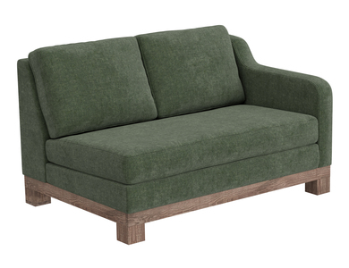 IUP298-LOV-RT-111 Wooden Frame & Base, Sectional Right-Arm Loveseat "Samba"