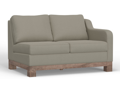 IUP298-LOV-RT-151-A Wooden Frame & Base, Two-Cushion Sectional Right-Arm Loveseat "Samba"