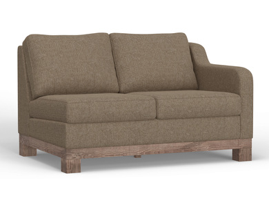 IUP298-LOV-RT-152-A Wooden Frame & Base, Two-Cushion Sectional Right-Arm Loveseat "Samba"