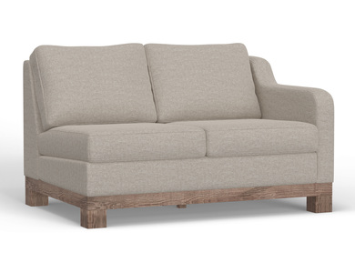IUP298-LOV-RT-161-A Wooden Frame & Base, Two-Cushion Sectional Right-Arm Loveseat "Samba"