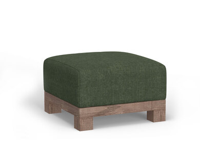 IUP298-OTT-111 Wooden Frame & Base, Upholstered Square Ottoman "Samba"