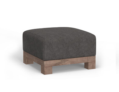 IUP298-OTT-121 Wooden Frame & Base, Upholstered Square Ottoman "Samba"