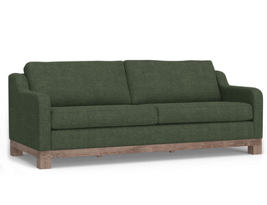 IUP298-SOF-111-A Wooden Frame & Base, Two-Cushion Sofa "Samba"