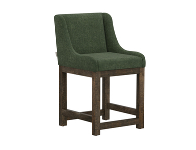 IUP700-BST24-111 Wooden Frame & Base, 24" Upholstered Barstool
