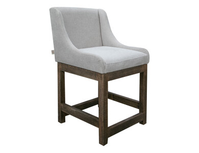 IUP700-BST24-161 Wooden Frame & Base, 24" Upholstered Barstool