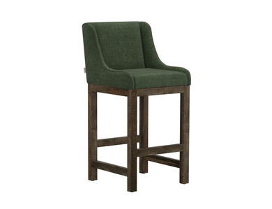 IUP700-BST30-111 Wooden Frame & Base, 30" Upholstered Barstool