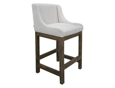 IUP700-BST30-161 Wooden Frame & Base, 30" Upholstered Barstool