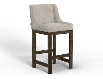 IUP700-BST30-210 Wooden Frame & Base, 30" Upholstered Barstool