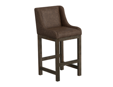 IUP700-BST30-212 Wooden Frame & Base, 30" Upholstered Barstool