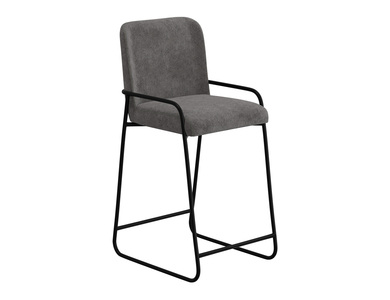 IUP800-BST30-121 Wooden Frame & Metal Base, 30" Upholstered Barstool