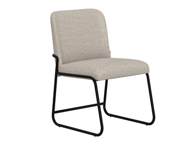 IUP800-CHU-161 Wooden Frame & Metal Base, Upholstered Chair