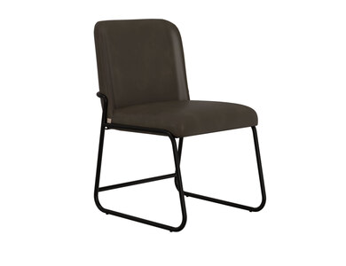 IUP800-CHU-231 Wooden Frame & Metal Base, Upholstered Chair