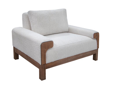 IUP966-ACH-101 Wooden Frame & Base, Armchair "Sedona"