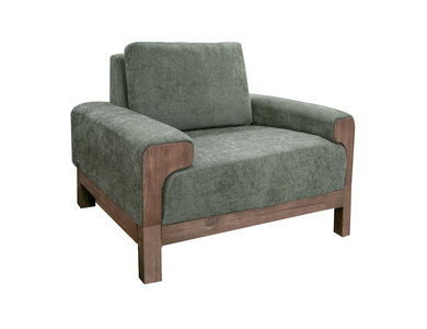 IUP966-ACH-111 Wooden Frame & Base, Armchair "Sedona"