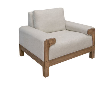 IUP966-ACH-131 Wooden Frame & Base, Armchair "Sedona"