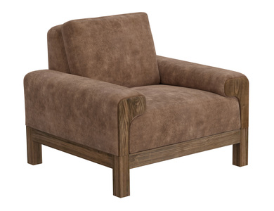 IUP966-ACH-214 Wooden Frame & Base, Armchair "Sedona"