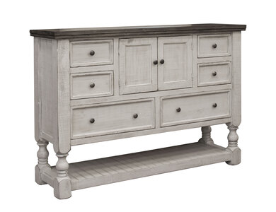 IFD4690DSR 6 Drawer, 2 Door Dresser "Stone"