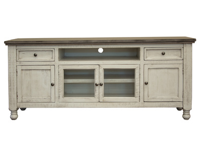 IFD4692STD80 2 Drawer 4 Doors 80" TV Stand "Stone"
